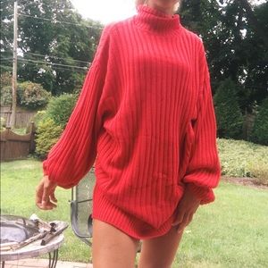 Red Urban Outfitters Sweater Dress